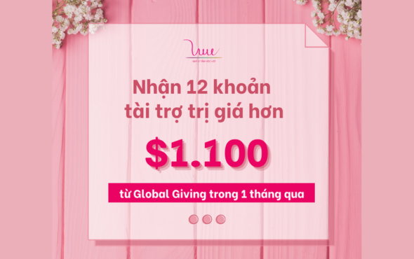 Quỹ Vì Tầm Vóc Việt nhận 12 khoản tài trợ trị giá hơn 1100$ trong 1 tháng qua